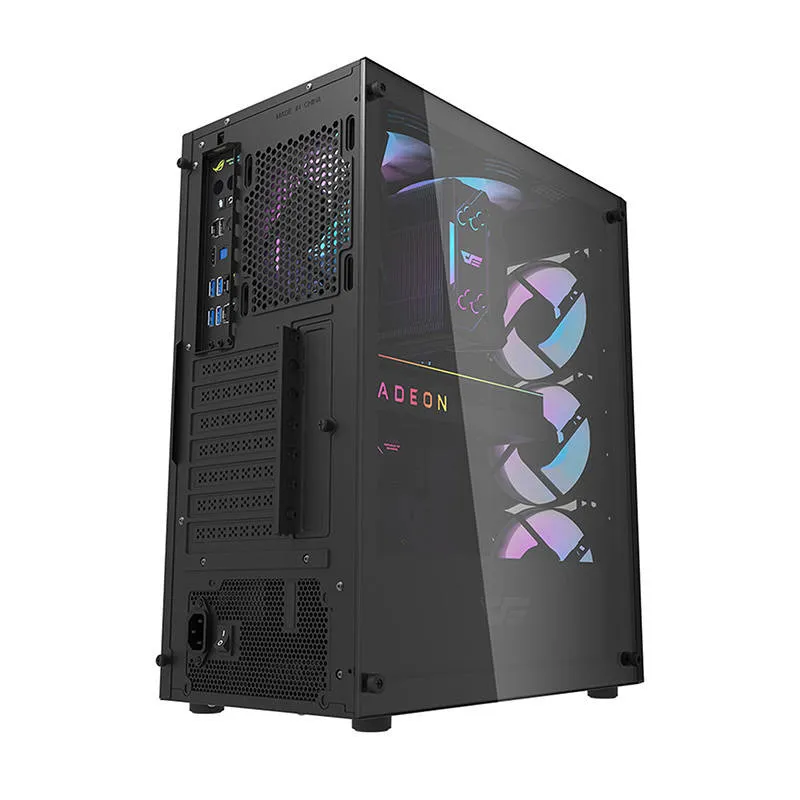 Darkflash DK352 Plus arvutikarp (must) + 4 RGB ventilaatorit universaalne