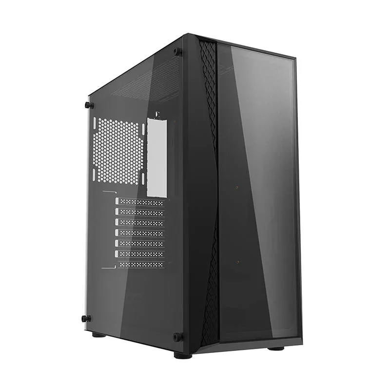 Darkflash DK352 Plus arvutikarp (must) + 4 RGB ventilaatorit universaalne