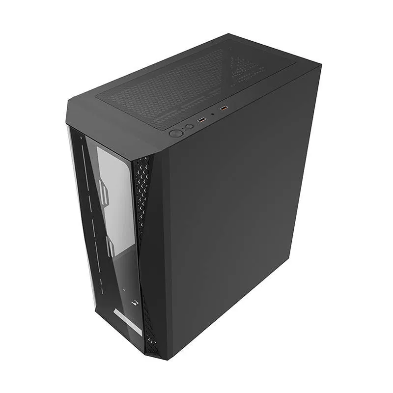 Darkflash DK352 Plus arvutikarp (must) + 4 RGB ventilaatorit universaalne
