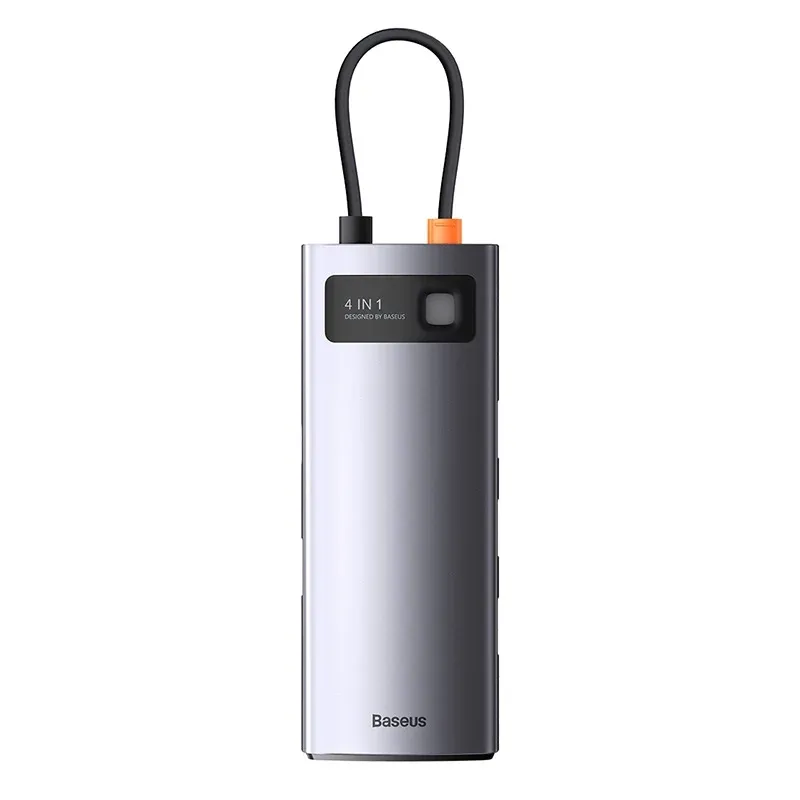 Baseus Metal Gleam Series 4-in-1 Hub, USB-C kuni 4x USB 3.0 universaal