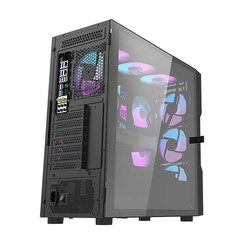 Darkflash DK431 Mesh arvutikast (musta) + 4 ARGB ventilaatorit universaalsed