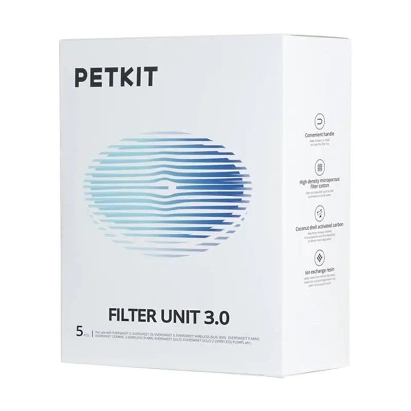 Asendusfiltrid PetKit Eversweet veefontäänile (5 tk) universaalne