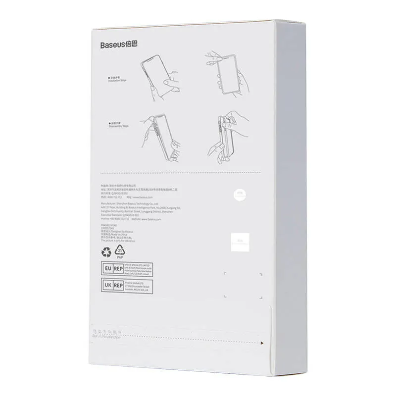 Baseus Crystal Series Kott iPhone 14 Plus jaoks + universaalne karastatud klaas