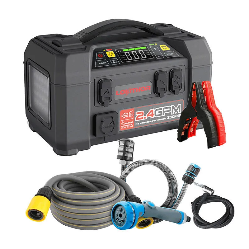 Lokithor AW401 Hädaabikäivitus / Boosteri 2500A + Powerbank 20000mAh + Kompressor + Taskulamp + Pesumasin 5-in-1 universaalne seade