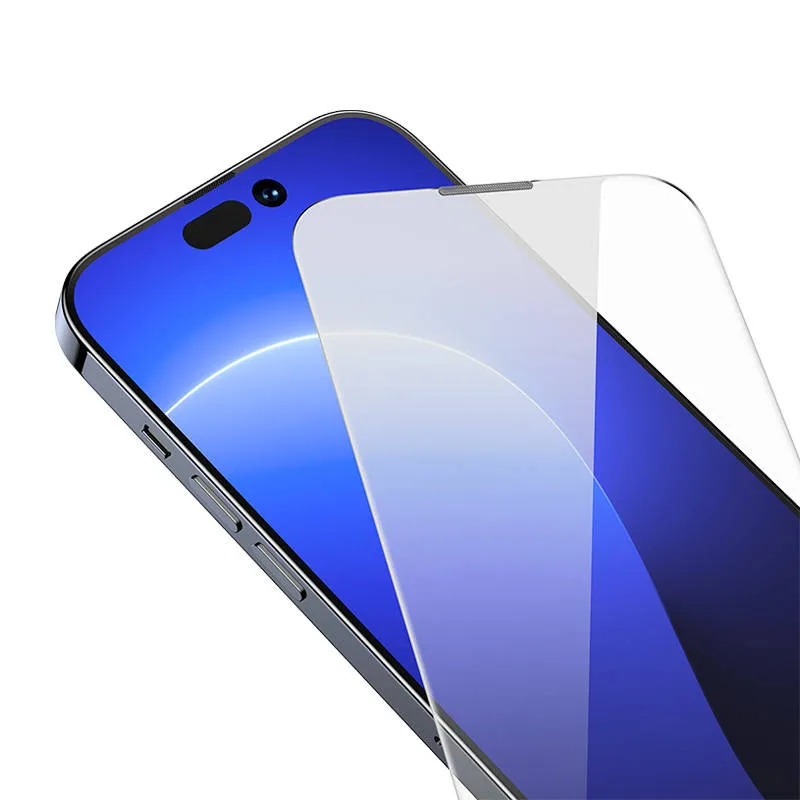 Baseus Crystal karastatud klaas tolmukindel 0,3 mm iPhone 14 Pro jaoks (2 tk) universaalne