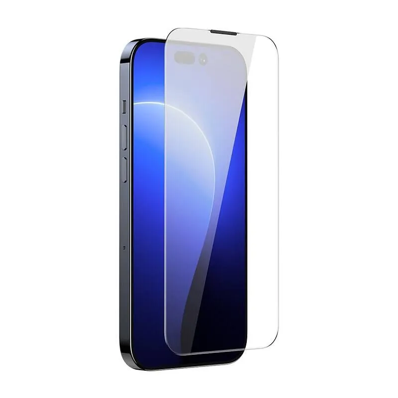 Baseus Crystal karastatud klaas tolmukindel 0,3 mm iPhone 14 Pro jaoks (2 tk) universaalne