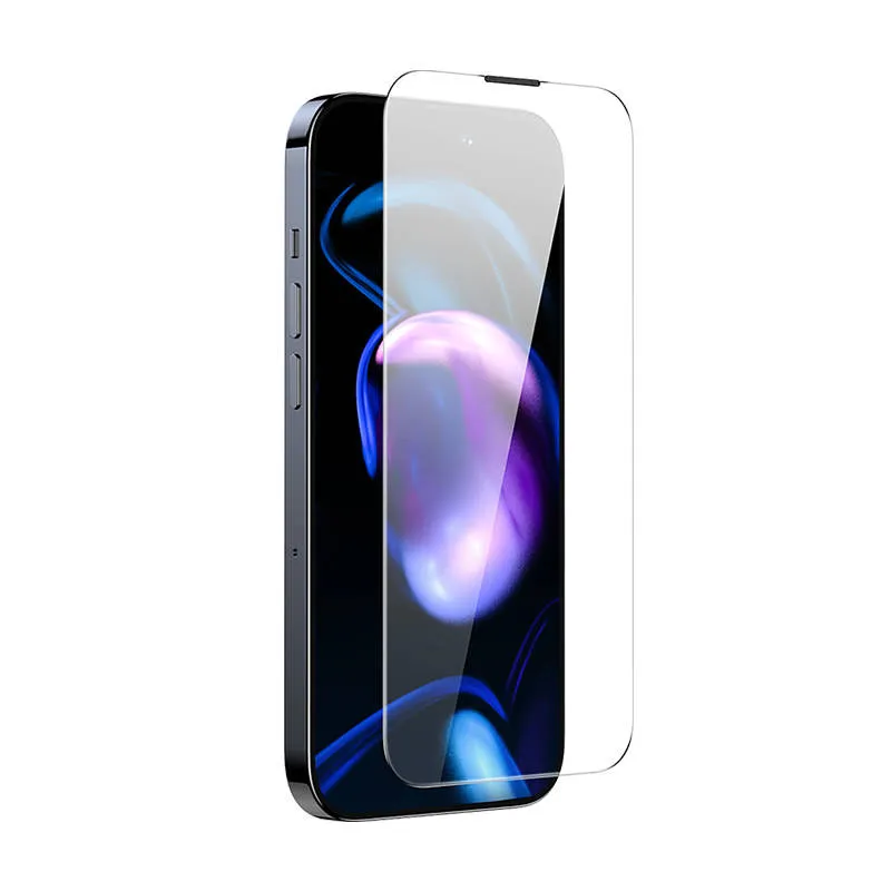 Baseus Crystal karastatud klaas tolmukindel 0,3 mm iPhone 14 Pro Max jaoks (2 tk) universaalne