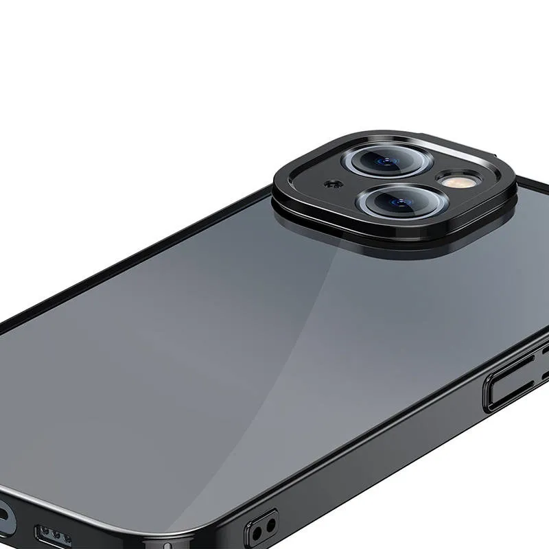 Baseus Glitter Läbipaistev Kaitsja ja Karastatud Klaasi Komplekt iPhone 14 Plus (must) universaalne