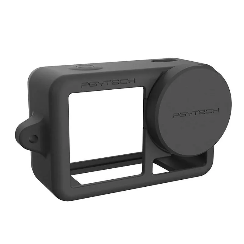 Silicone kummist ümbris PGYTECH jaoks OSMO Action (Must) universaalne