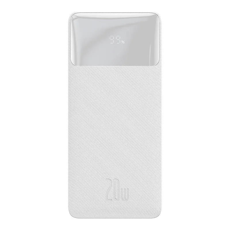 Baseus Bipow 10000mAh, 20W universaalne powerbank (valge)