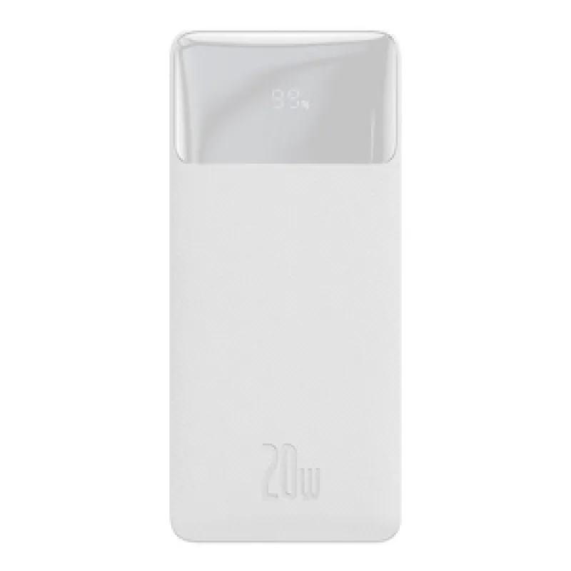 Baseus Bipow 10000mAh, 20W universaalne powerbank (valge)
