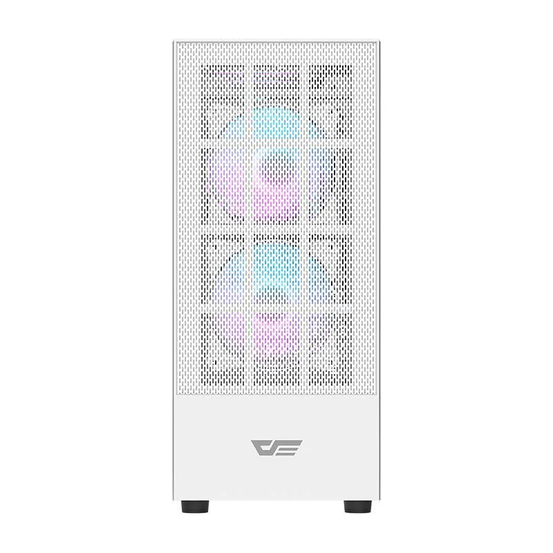 Darkflash A290 arvutikast (valge) + 3 RGB ventilaatorit universaalne