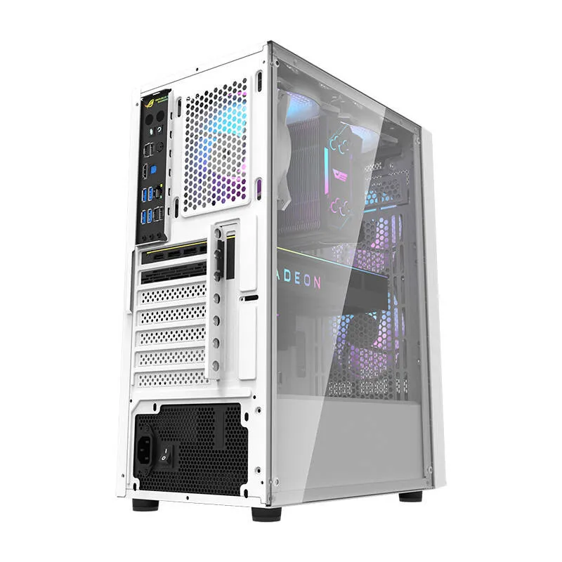 Darkflash A290 arvutikast (valge) + 3 RGB ventilaatorit universaalne