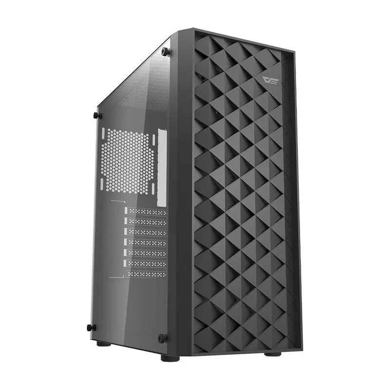 Darkflash DK351 arvutikarp (must) + 4 RGB ventilaatorit universaalsed