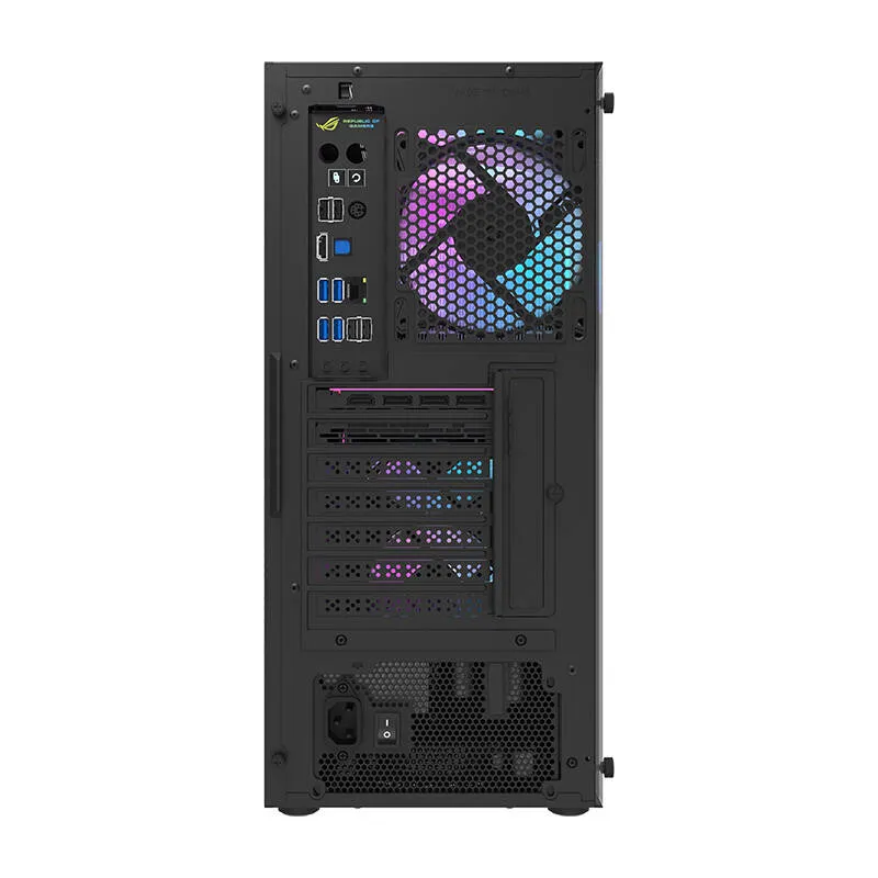 Darkflash DK351 arvutikarp (must) + 4 RGB ventilaatorit universaalsed