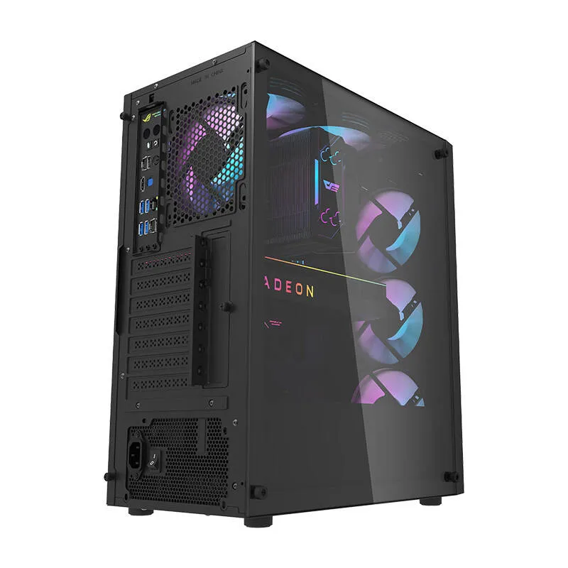 Darkflash DK351 arvutikarp (must) + 4 RGB ventilaatorit universaalsed