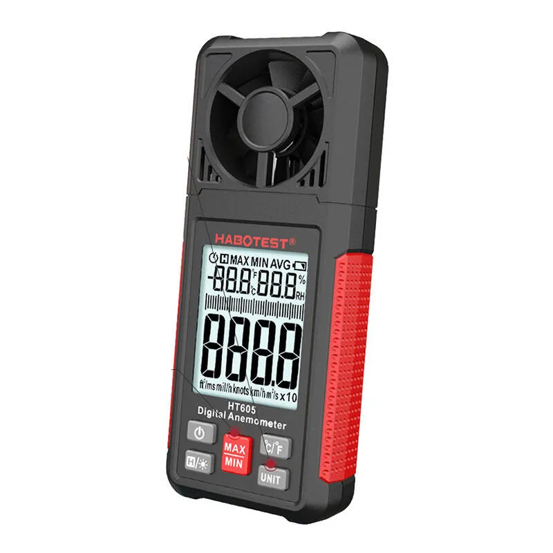 Habotest HT605 digitaalse tuulekiiruse mõõtur anemomeeter universaalne