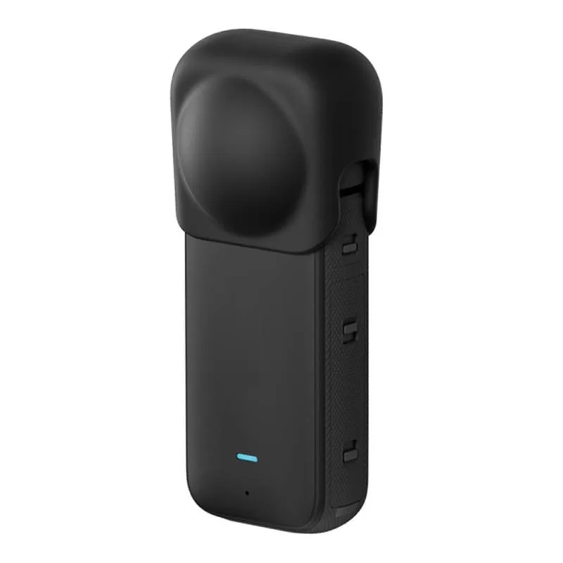 Silicone kaitseklaasi kate Puluz Insta360 X3 jaoks (must) universaalne