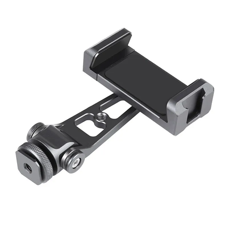 Puluz pöörlev telefonitugi universaalse 1/4 kinnitusmehhanismiga (must)