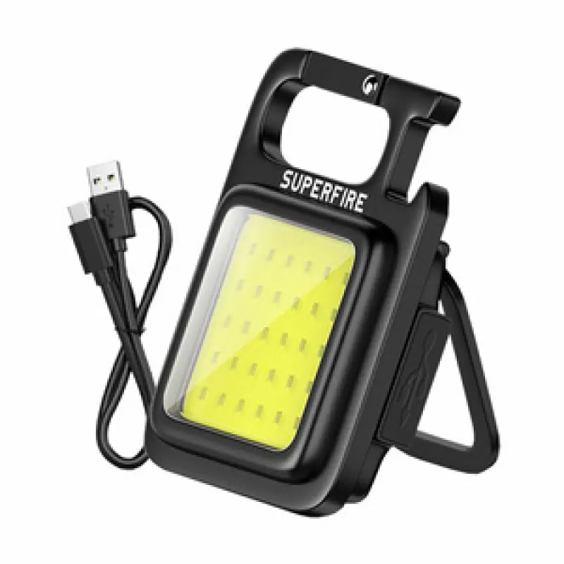 Superfire MX16 taskulamp, 600 lm, 500 mAh, USB-C, 4 režiimi universaalne