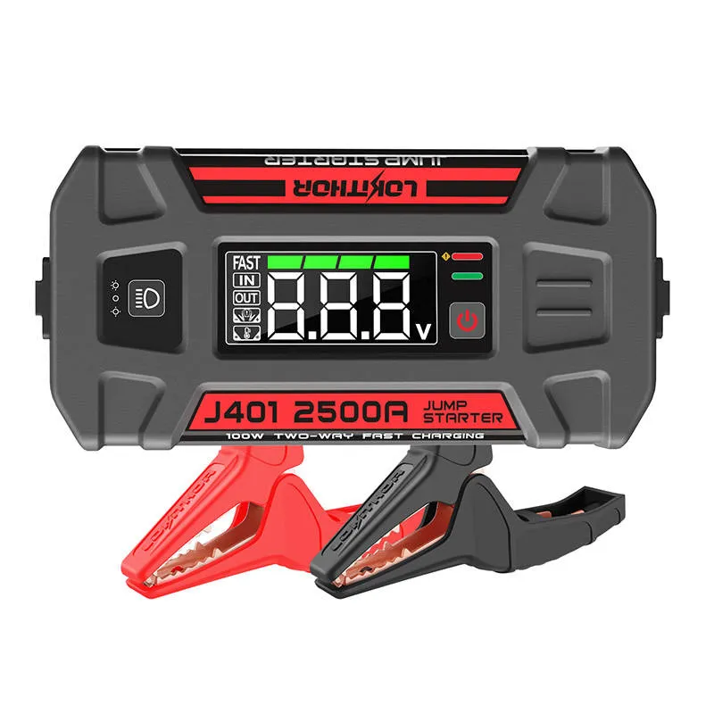 Lokithor J401 Käivitusabi / Boosteri 2500A + Powerbank 20000mAh + Taskulamp 4-in-1 universaalne seade