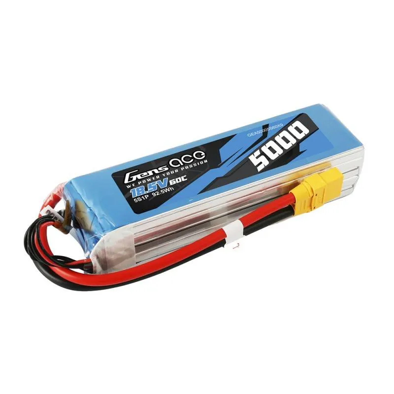 Akumulator LiPo Gens Ace Bashing 5000mAh 18.5V 60C 5S1P - XT90 universaalne