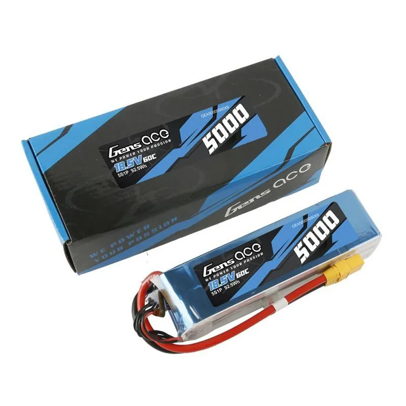 Akumulator LiPo Gens Ace Bashing 5000mAh 18.5V 60C 5S1P - XT90 universaalne