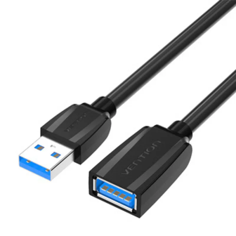 Extensionkaabel USB 3.0 meessoost kuni USB naissoost Vention VAS-A45-B300 3m (Must) universaalne