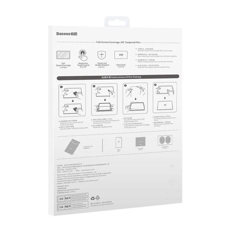 Baseus Crystal karastatud klaas 0,3 mm tableti Huawei MatePad Pro 11" universaalne