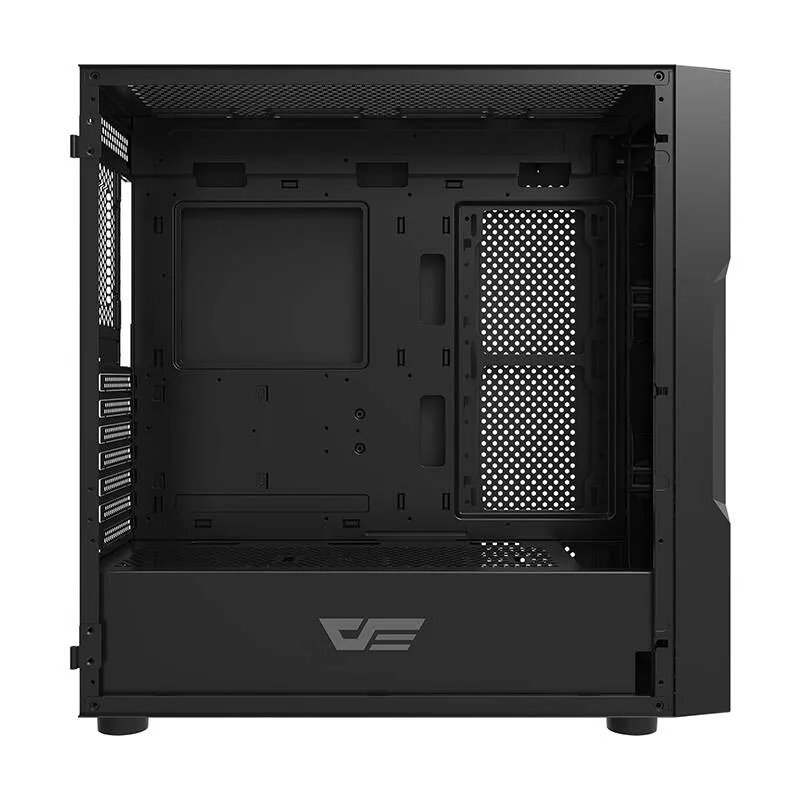 Darkflash DK431 Klaasist arvutikast (must) + 4 RGB ventilaatorit universaalsed