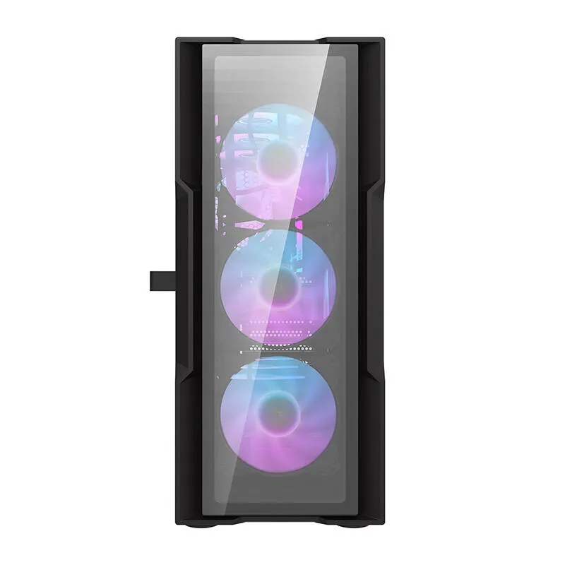 Darkflash DK431 Klaasist arvutikast (must) + 4 RGB ventilaatorit universaalsed