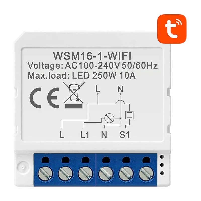 Smart Switch Moodul WiFi Avatto WSM16-W1 TUYA universaal