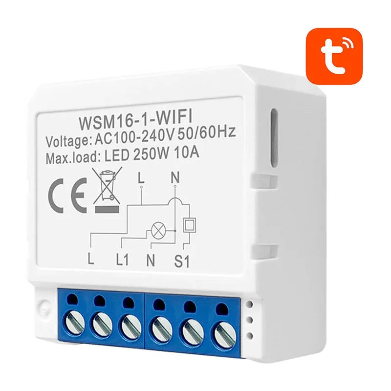 Smart Switch Moodul WiFi Avatto WSM16-W1 TUYA universaal
