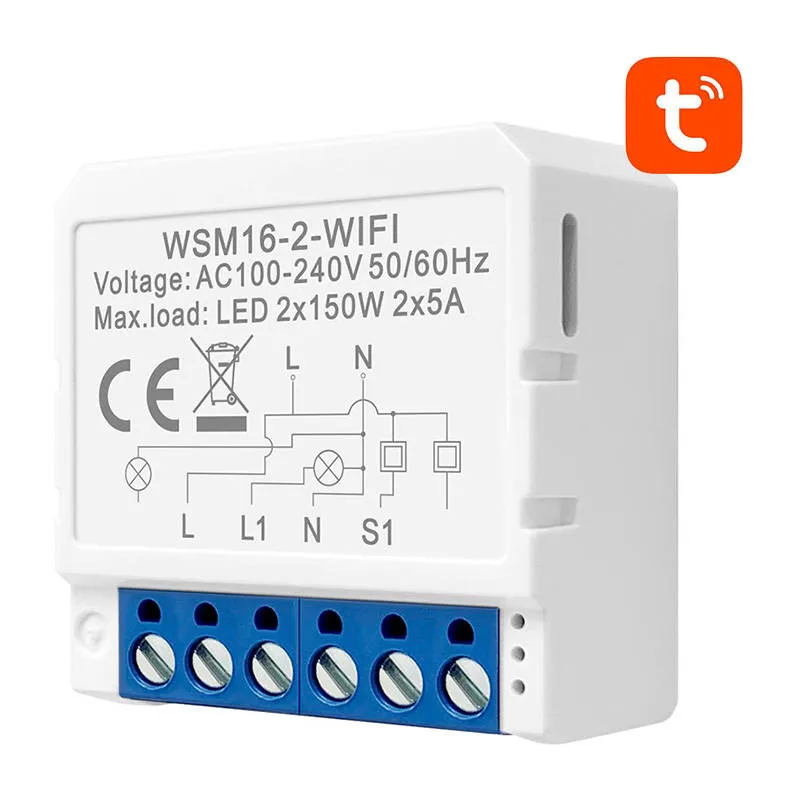 Smart Switch Moodul WiFi Avatto WSM16-W2 TUYA universaal