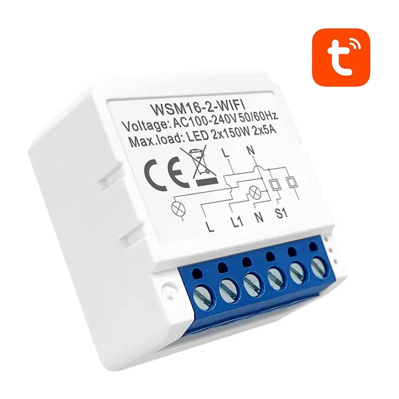 Smart Switch Moodul WiFi Avatto WSM16-W2 TUYA universaal