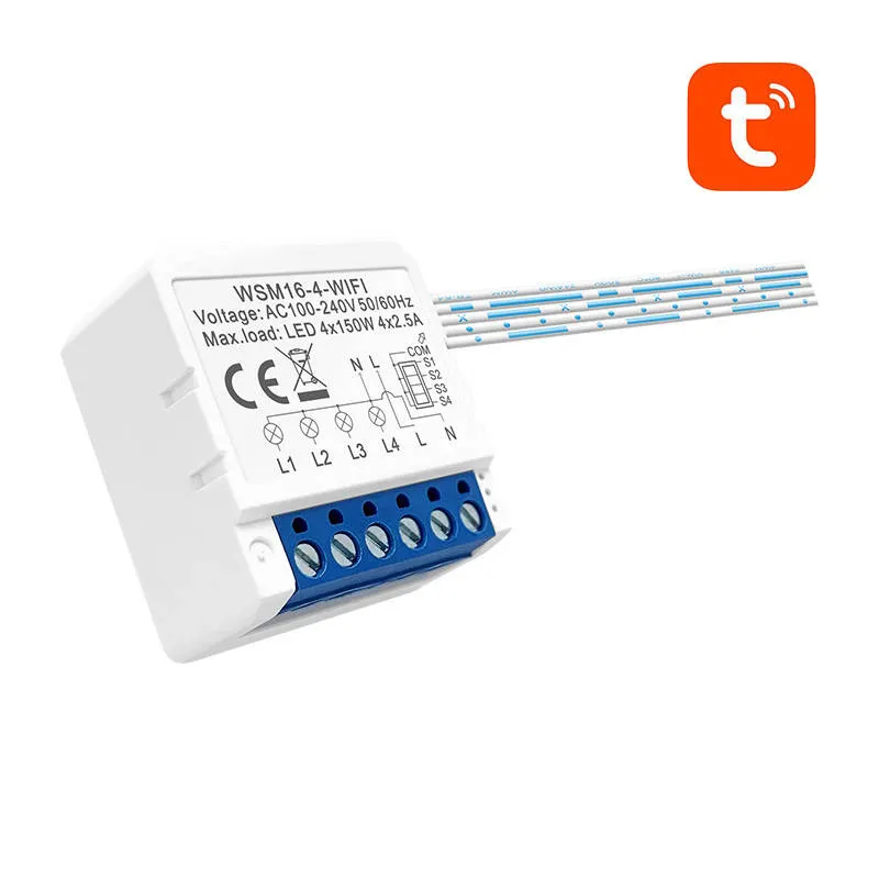 Smart Switch Moodul WiFi Avatto WSM16-W4 TUYA universaal