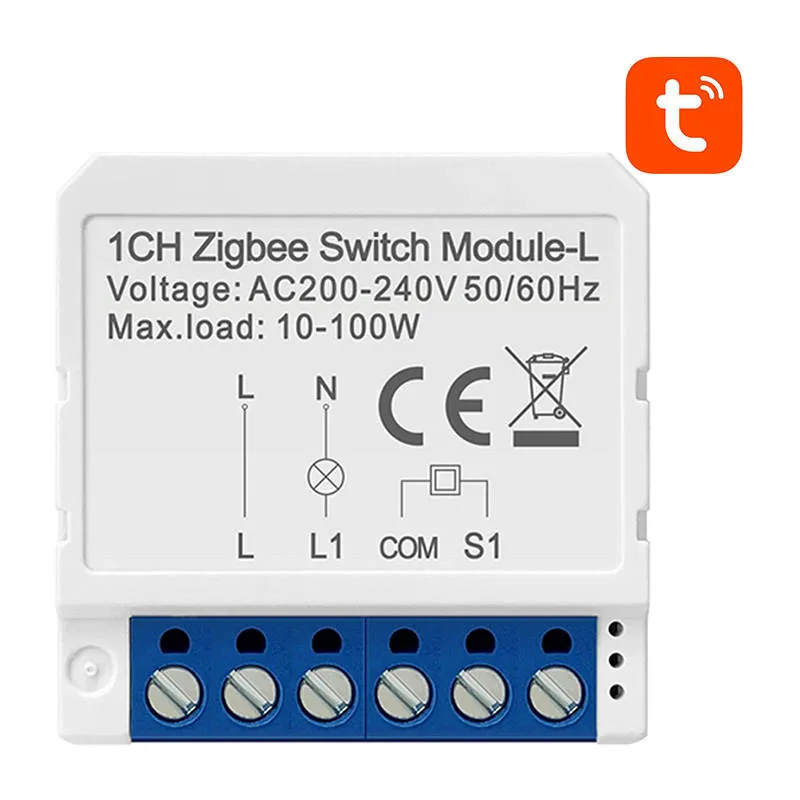 Smart Switch Moodul ZigBee Avatto LZWSM16-W1 Ilma neutraalita TUYA universaalne