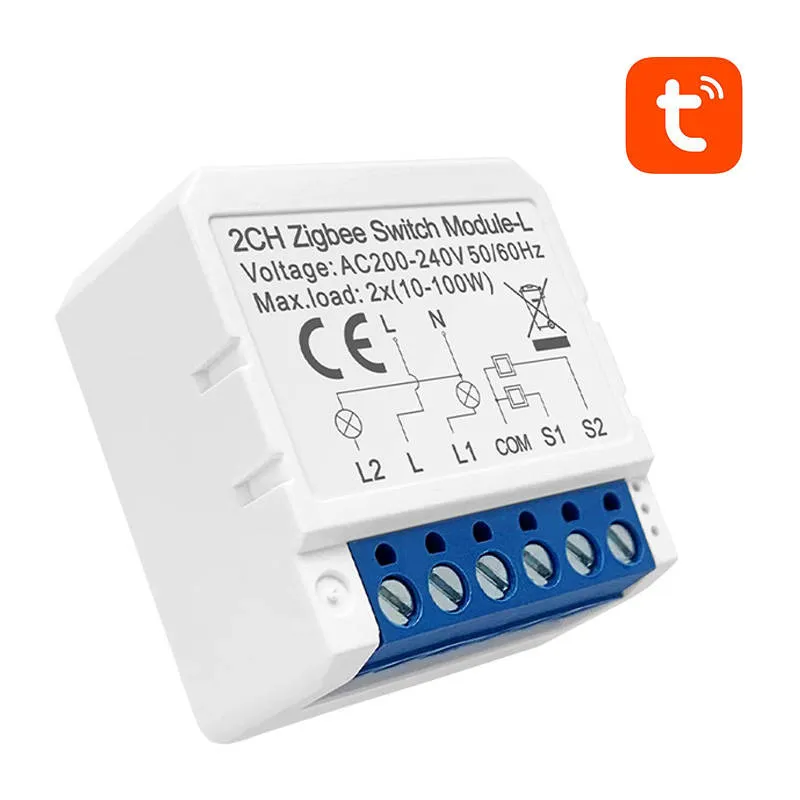 Smart Switch Moodul ZigBee Avatto LZWSM16-W2 Ilma neutra TUYA universaal