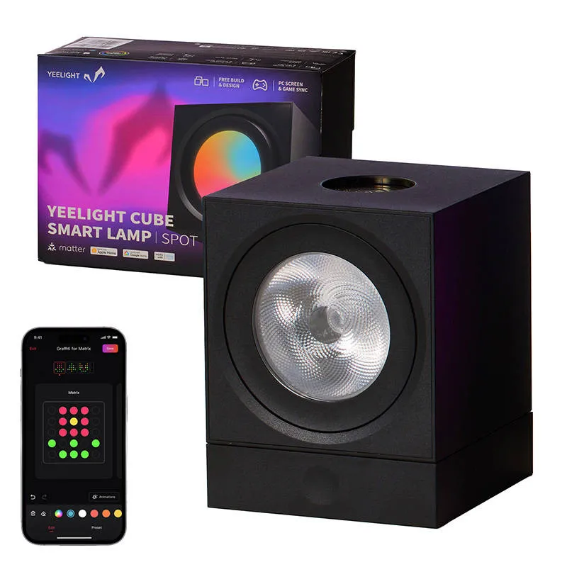 Yeelight Cube Light Nutikas Mängulamp Spot - Põhi universaalne