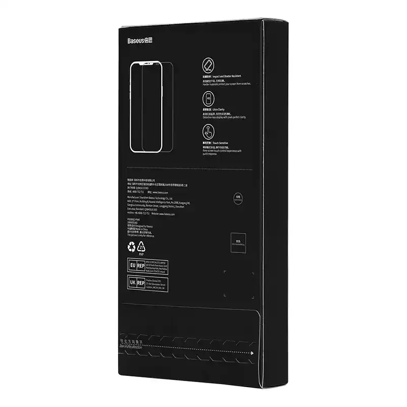 Temperedklaas silmade kaitsefiltriga Baseus Crystal Series iPhone 14 PRO universaalne