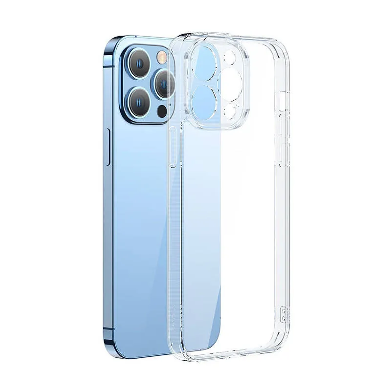 Baseus SuperCeramic Läbipaistev Klaasümbris ja karastatud klaas komplekt iPhone 14 Plus universaalne