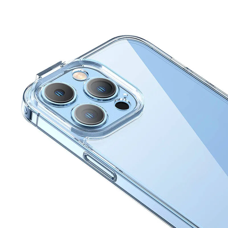 Baseus SuperCeramic Läbipaistev Klaasümbris ja karastatud klaas komplekt iPhone 14 Plus universaalne