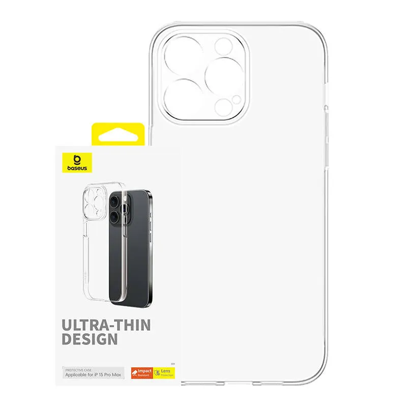 Telefonikott iPhone 15 ProMax Baseus OS-Lucent seeria (läbipaistev) universaalne