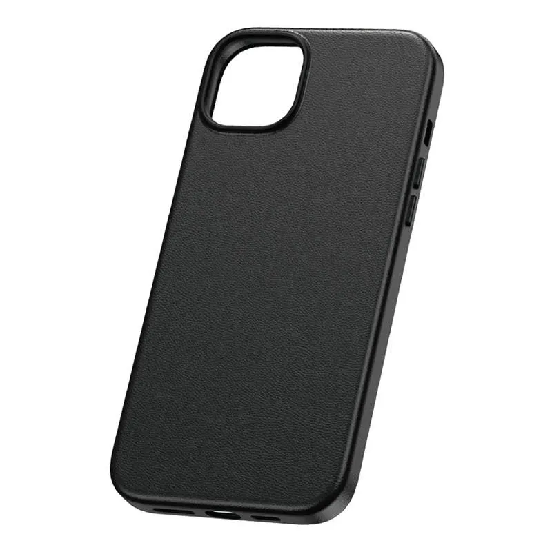 iPhone 15 Plus Baseus Fauxther seeria (Must) universaalne telefonikott