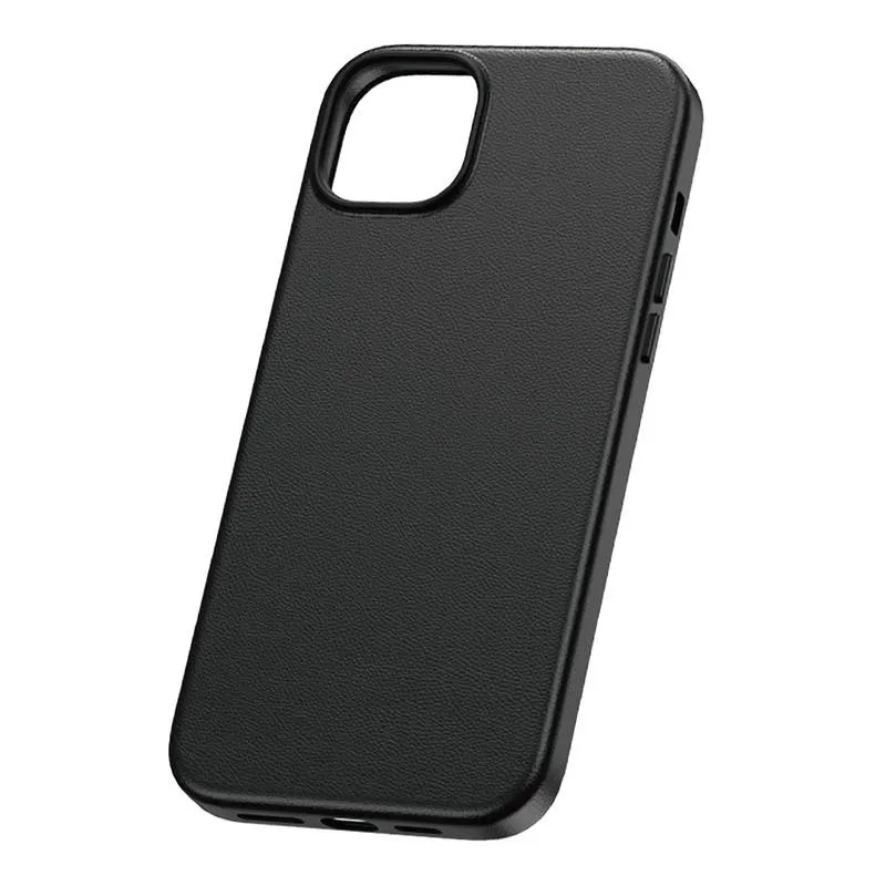 iPhone 15 ProMax Baseus Fauxther seeria (Must) universaalne telefoniümbris
