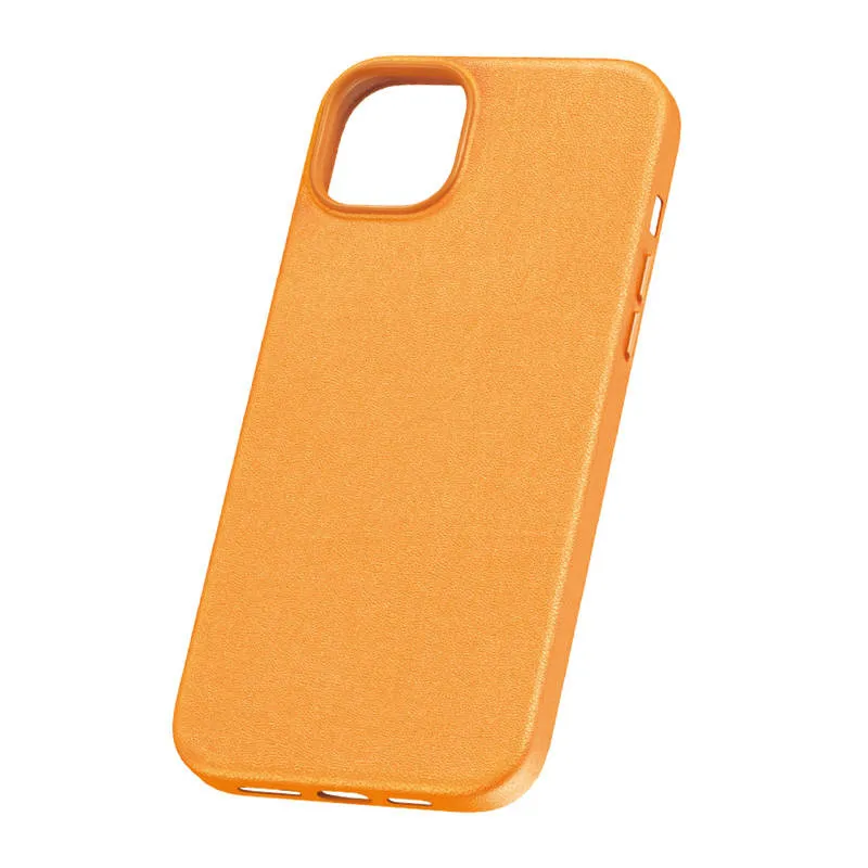 iPhone 15 Plus Baseus Fauxther seeria (Oranž) universaalne telefonikott