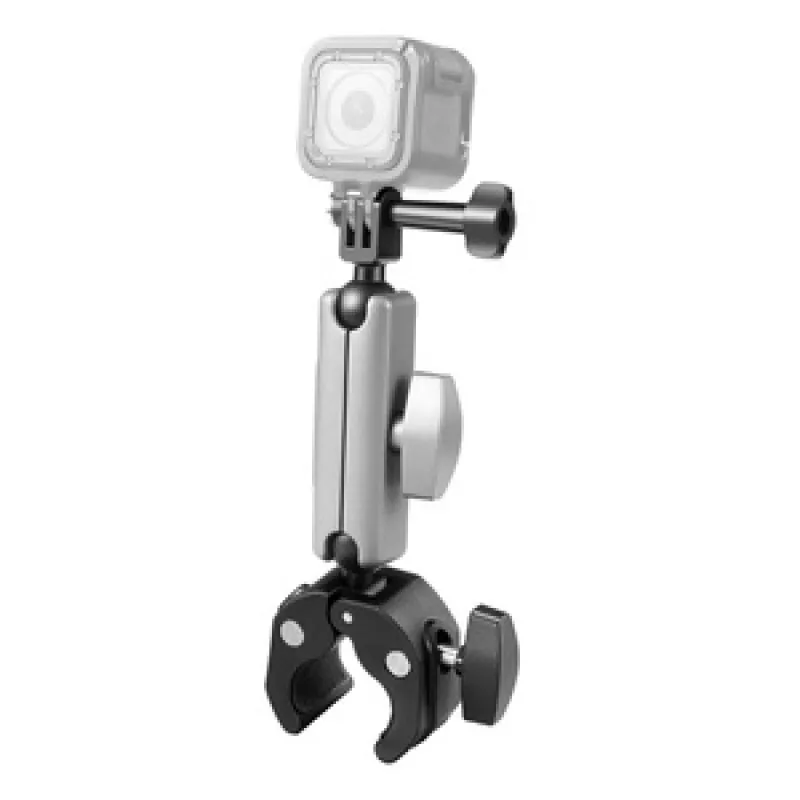 PULUZ mootorratturi kinnitussüsteem spordikaameratele (DJI, GoPro, Insta360) (must) universaalne