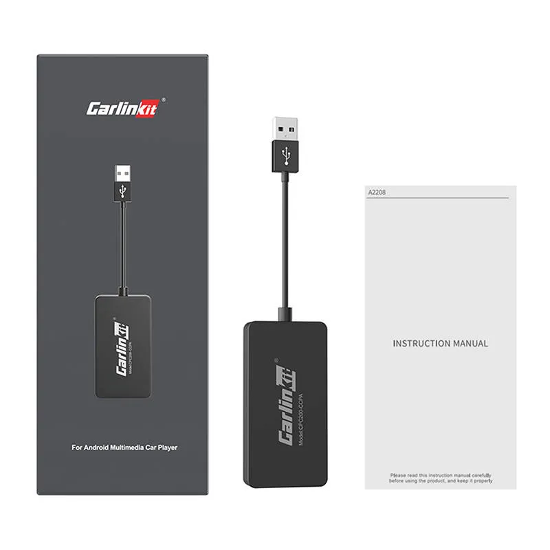 Carlinkit CCPA langaton sovitin Apple Carplay/Android Auto (musta) universaali