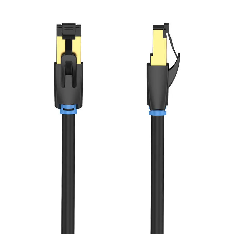 Võrgukaabel CAT8 SFTP Vention IKABF RJ45 Ethernet 40Gbps 1m Must universaalne