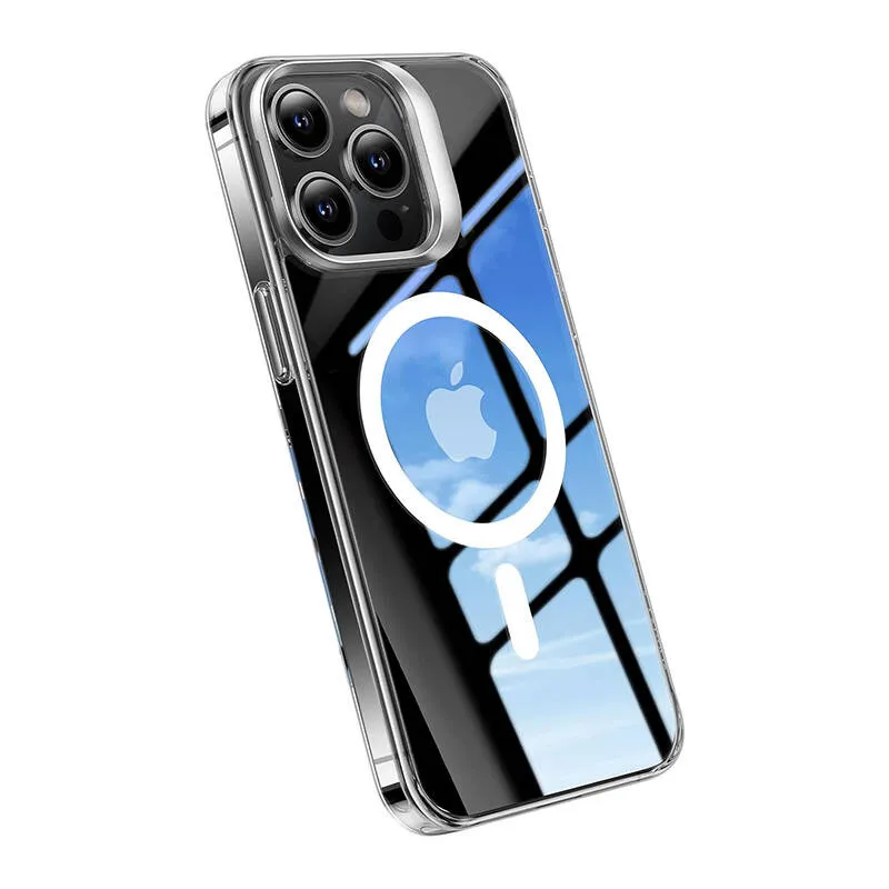 Torras telefoniümbris UPRO Lstand Clear-Mag iPhone 15 PRO jaoks (läbipaistev) universaalne